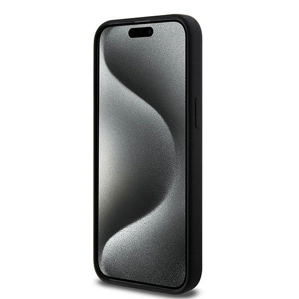 Karl Lagerfeld silikoninis MagSafe dėklas iPhone 15 Pro – juodas -- iPhone 15 Pro