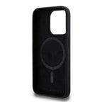 Karl Lagerfeld Silicone Karl&Choupette MagSafe dėklas iPhone 15 Pro - juodas