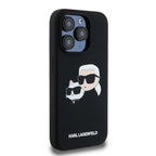 Karl Lagerfeld MagSafe dėklas iPhone 15 Pro – juodas
