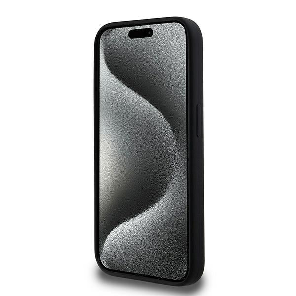 Karl Lagerfeld MagSafe dėklas iPhone 15 Pro – juodas