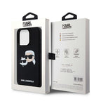 Karl Lagerfeld MagSafe dėklas iPhone 15 Pro – juodas