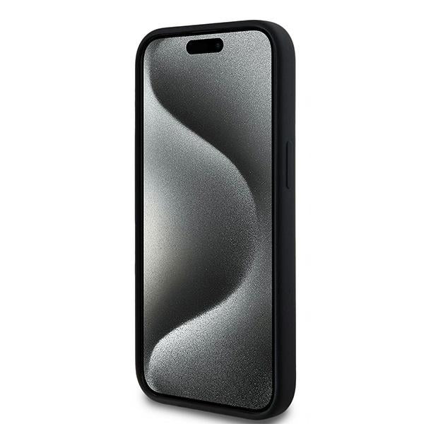 Karl Lagerfeld Silicone Karl&Choupette MagSafe dėklas iPhone 15 Plus / 14 Plus - juodas