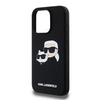 Karl Lagerfeld silikoninis MagSafe dėklas iPhone 15 Pro Max – juodas