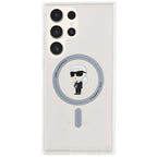 Karl Lagerfeld MagSafe dėklas Samsung Galaxy S24 Ultra – skaidrus