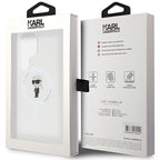 Karl Lagerfeld MagSafe dėklas Samsung Galaxy S24 Ultra – skaidrus