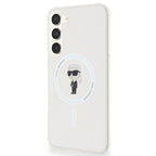 Karl Lagerfeld MagSafe dėklas Samsung Galaxy S24+ – skaidrus