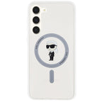 Karl Lagerfeld MagSafe dėklas Samsung Galaxy S24+ – skaidrus