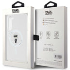 Karl Lagerfeld MagSafe dėklas Samsung Galaxy S24+ – skaidrus