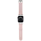 Karl Lagerfeld 3D guminis Karl&Choupette Heads dirželis Apple Watch 42/44/45/49mm – rožinis