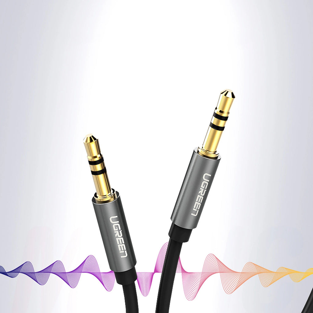 Ugreen AV119 10736 garso kabelis mini jack 3.5mm / mini jack 3.5mm 3m - juodas -- Audio Cables