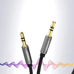 Ugreen AV119 10736 garso kabelis mini jack 3.5mm / mini jack 3.5mm 3m - juodas -- Audio Cables