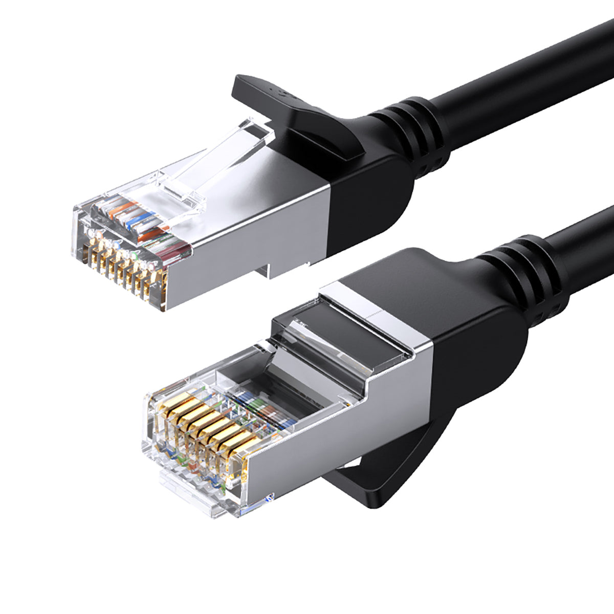 Tinklo kabelis Ugreen NW101 50193 Ethernet RJ45 Cat 6 U/UTP apvalus 3 m - juodas -- Network Cables