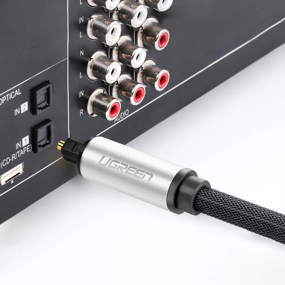 Ugreen AV108 10540 optinis Toslink/SPDIF kabelis 2m - pilkas -- Audio Cables