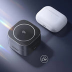 Ugreen W702 3in1 indukcinis įkroviklis su MagSafe / Qi2 ir USB-C jungtimi telefonui / ausinėms - juodas -- Cell phone...