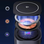 Ugreen W702 3in1 indukcinis įkroviklis su MagSafe / Qi2 ir USB-C jungtimi telefonui / ausinėms - juodas -- Cell phone...
