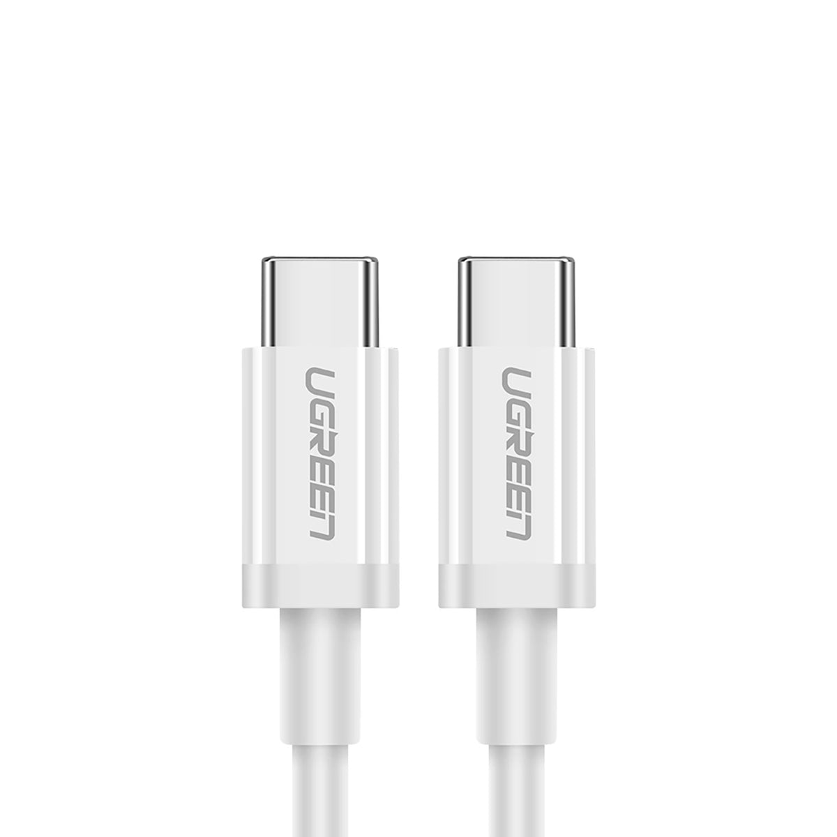 Ugreen US264 60518 USB-C / USB-C PD QC AFC laidas 1 m - baltas -- Cell phone cables