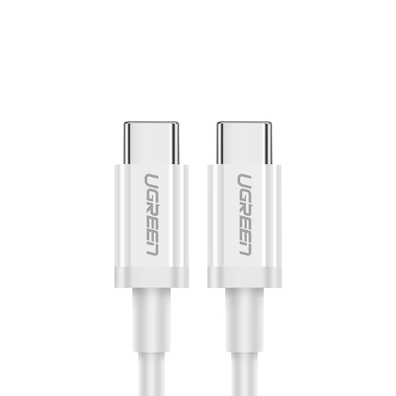 Ugreen US264 60518 USB-C / USB-C PD QC AFC laidas 1 m - baltas -- Cell phone cables