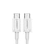 Ugreen US264 60518 USB-C / USB-C PD QC AFC laidas 1 m - baltas -- Cell phone cables