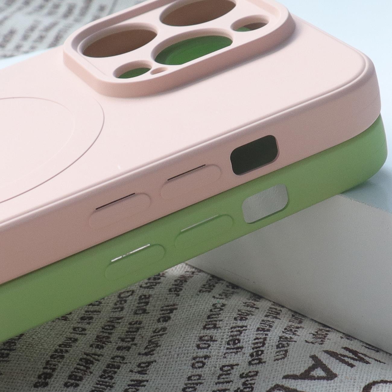 MagSafe suderinama silikono dėklas iPhone 15 Pro - tamsiai mėlyna -- iPhone 15 Pro