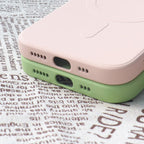 MagSafe suderinama silikono dėklas iPhone 15 Pro - tamsiai mėlyna -- iPhone 15 Pro