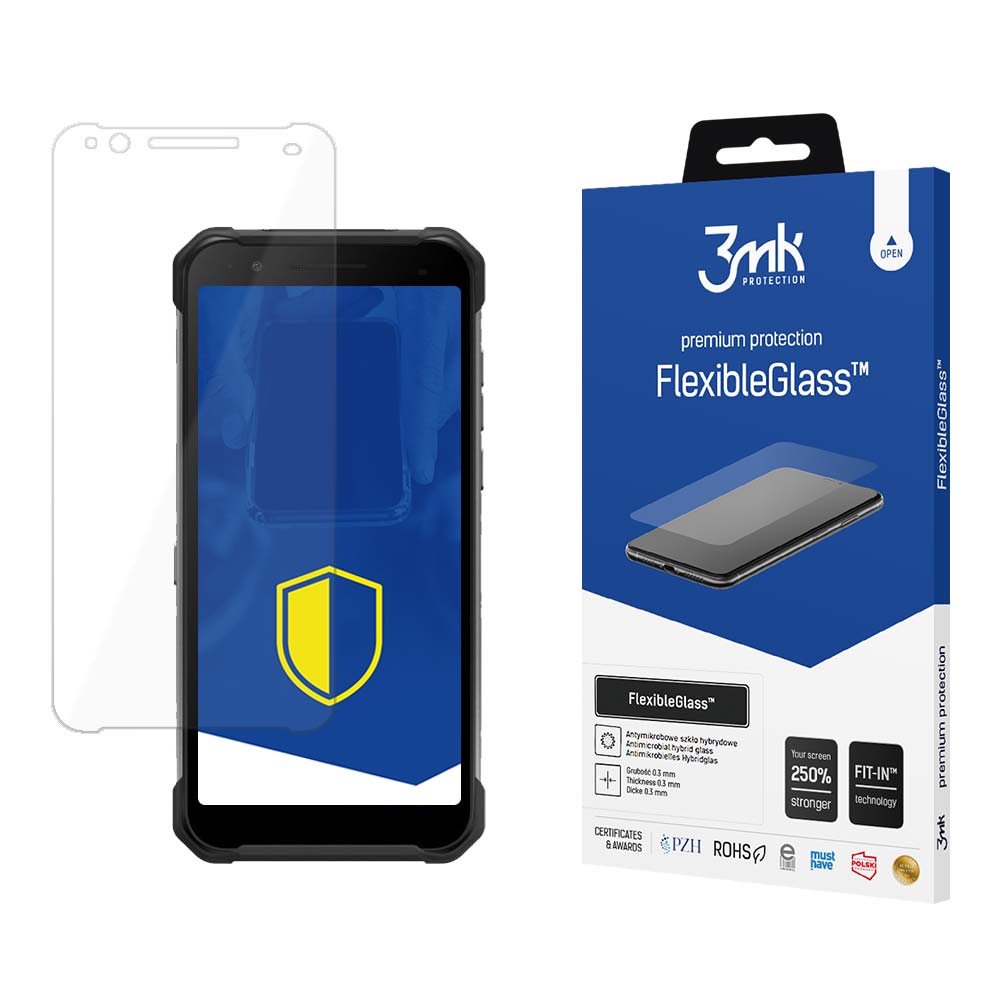 3mk FlexibleGlass™ hibridinis stiklas ant Hammer Construction -- Cell phone tempered glass