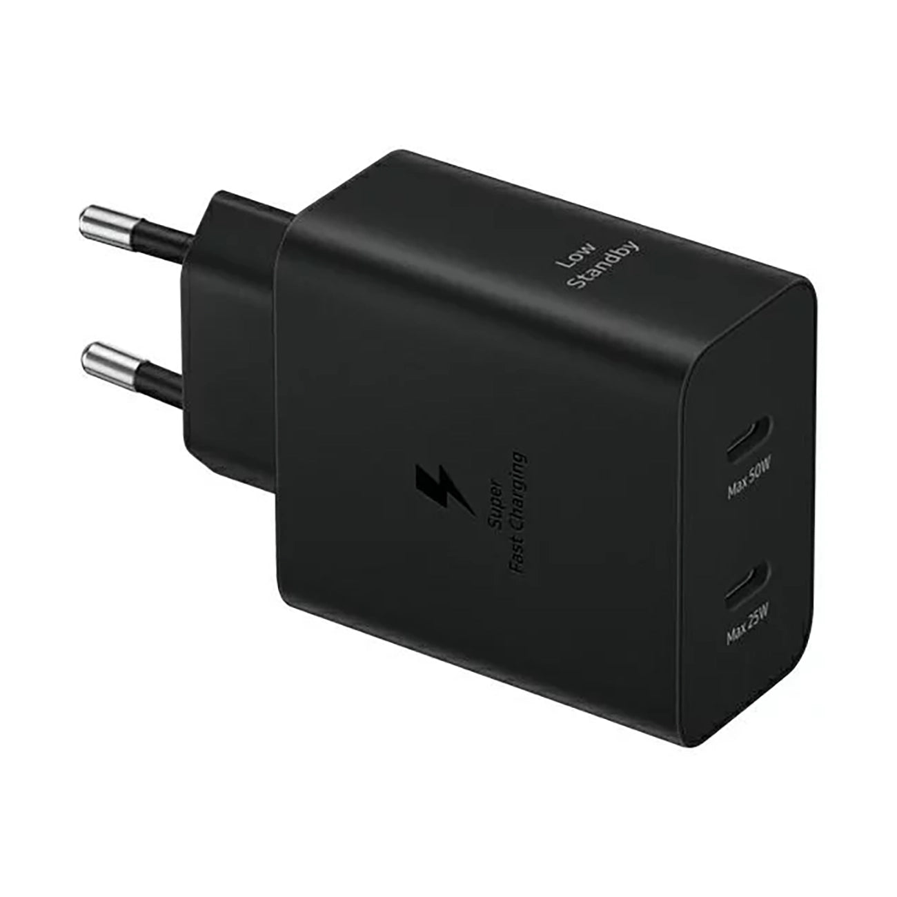 Samsung Power Adapter Duo EP-T5020XBEGEU tinklo įkroviklis 2x USB-C 50W - juodas