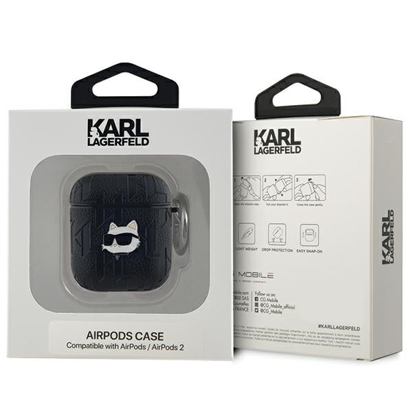 Karl Lagerfeld AirPods 1/2 dėklas – juodas