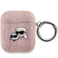 Karl Lagerfeld dėklas AirPods 1/2 – rožinis