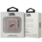 Karl Lagerfeld dėklas AirPods 1/2 – rožinis