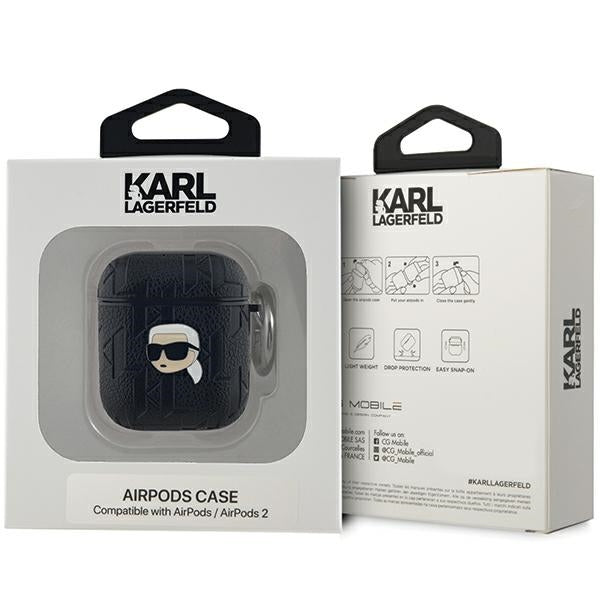 Karl Lagerfeld Karl Head dėklas AirPods 1/2 – juodas