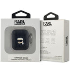 Karl Lagerfeld Karl Head dėklas AirPods 1/2 – juodas