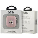 Karl Lagerfeld dėklas AirPods 1/2 – rožinis