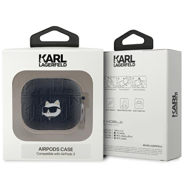 Karl Lagerfeld AirPods 3 dėklas „Choupette Head“ – juodas