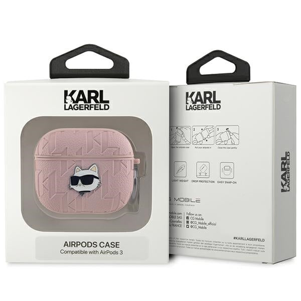 Karl Lagerfeld dėklas AirPods 3 – rožinis