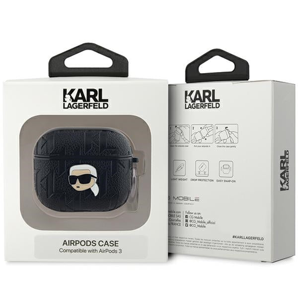 Karl Lagerfeld Monogram Karl Head dėklas AirPods 3 – juodas