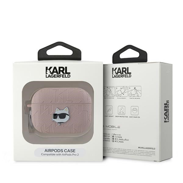 Karl Lagerfeld dėklas AirPods Pro 2 – rožinis