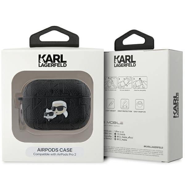 Karl Lagerfeld dėklas AirPods Pro 2 – juodas