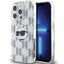 Karl Lagerfeld IML Choupette Head & Monogram dėklas, skirtas iPhone 15 Pro - skaidrus
