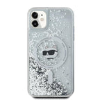 Karl Lagerfeld Liquid Glitter MagSafe dėklas iPhone 11/XR -- iPhone 11