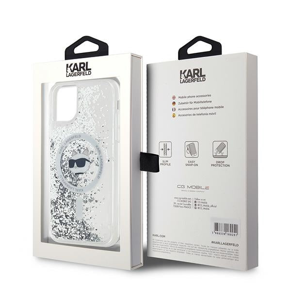 Karl Lagerfeld Liquid Glitter MagSafe dėklas iPhone 11/XR -- iPhone 11