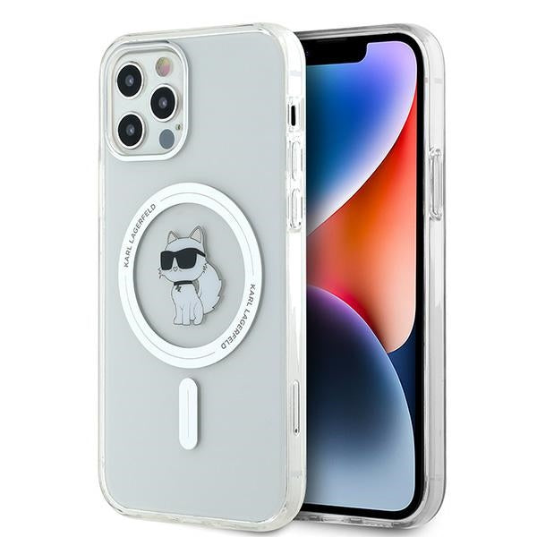 Karl Lagerfeld IML Choupette MagSafe dėklas iPhone 12 / 12 Pro - skaidrus -- iPhone 12