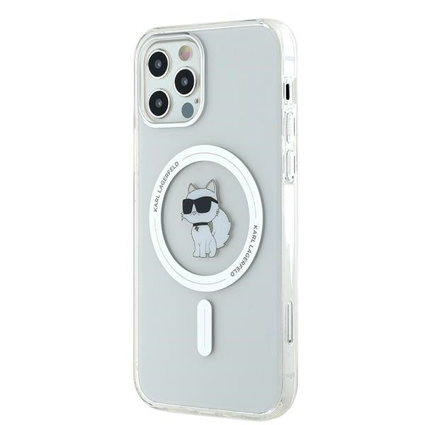 Karl Lagerfeld IML Choupette MagSafe dėklas iPhone 12 / 12 Pro - skaidrus -- iPhone 12
