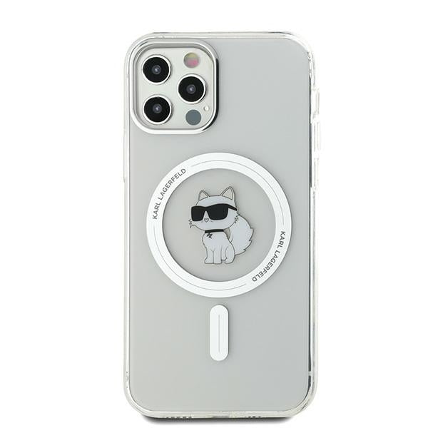 Karl Lagerfeld IML Choupette MagSafe dėklas iPhone 12 / 12 Pro - skaidrus -- iPhone 12