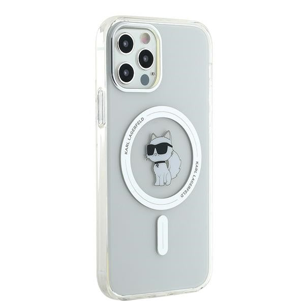 Karl Lagerfeld IML Choupette MagSafe dėklas iPhone 12 / 12 Pro - skaidrus -- iPhone 12
