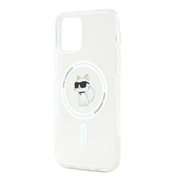Karl Lagerfeld IML Choupette MagSafe dėklas iPhone 12 / 12 Pro - skaidrus -- iPhone 12