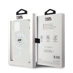 Karl Lagerfeld IML Choupette MagSafe dėklas iPhone 12 / 12 Pro - skaidrus -- iPhone 12