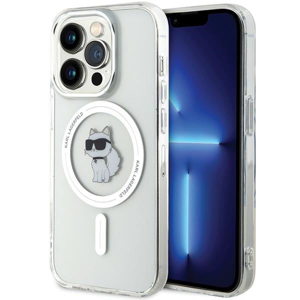 Karl Lagerfeld IML Choupette MagSafe dėklas, skirtas iPhone 13 Pro / 13 - skaidrus