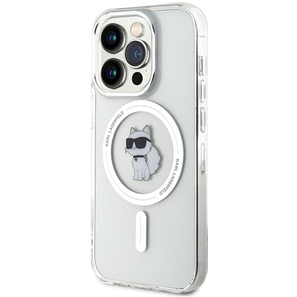 Karl Lagerfeld IML Choupette MagSafe dėklas, skirtas iPhone 13 Pro / 13 - skaidrus