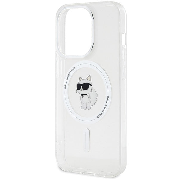 Karl Lagerfeld IML Choupette MagSafe dėklas iPhone 13 Pro Max - skaidrus