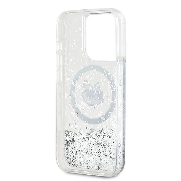 Karl Lagerfeld MagSafe dėklas iPhone 14 Pro – skaidrus